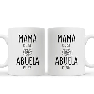 Taza Personalizada Para Abuela | Viaje de Madre a Abuela