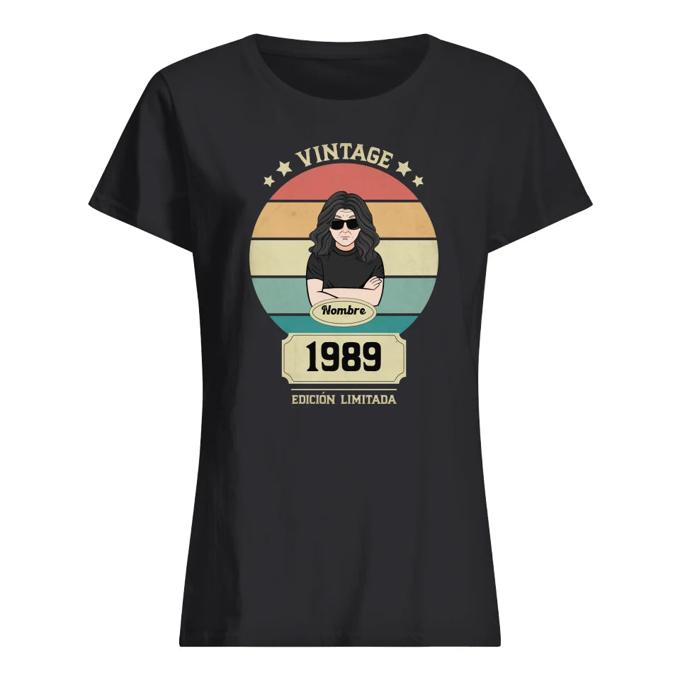 Personalizar Camisetas Para mujeres - Regalo para mamá de cumpleaños año personalizado