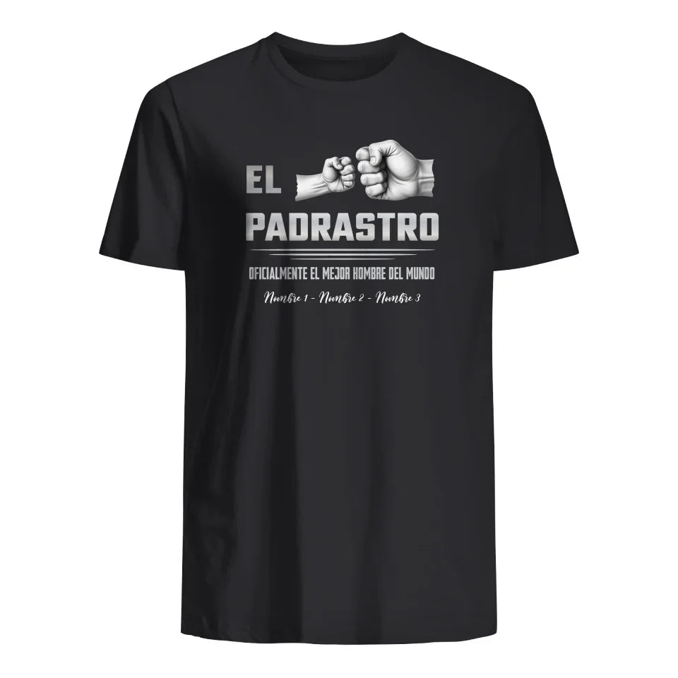 Personalizar Camisetas Para Bonus Papá | El padrastro Oficialmente el mejor hombre del mundo