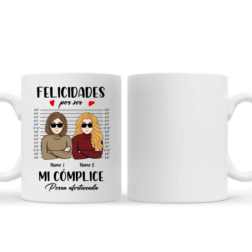 Taza Personalizada Para Mejor amiga
 | Félicitations pour être devenue ma complice