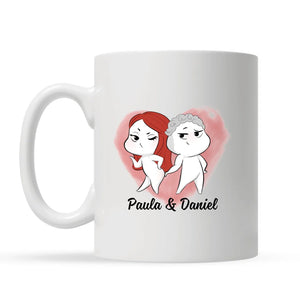 Prometto di essere sempre al tuo fianco, tazza regalo personalizzabile per lui e per lei