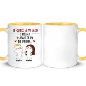 Taza Personalizada Para Pareja | Te quiero a mi lado