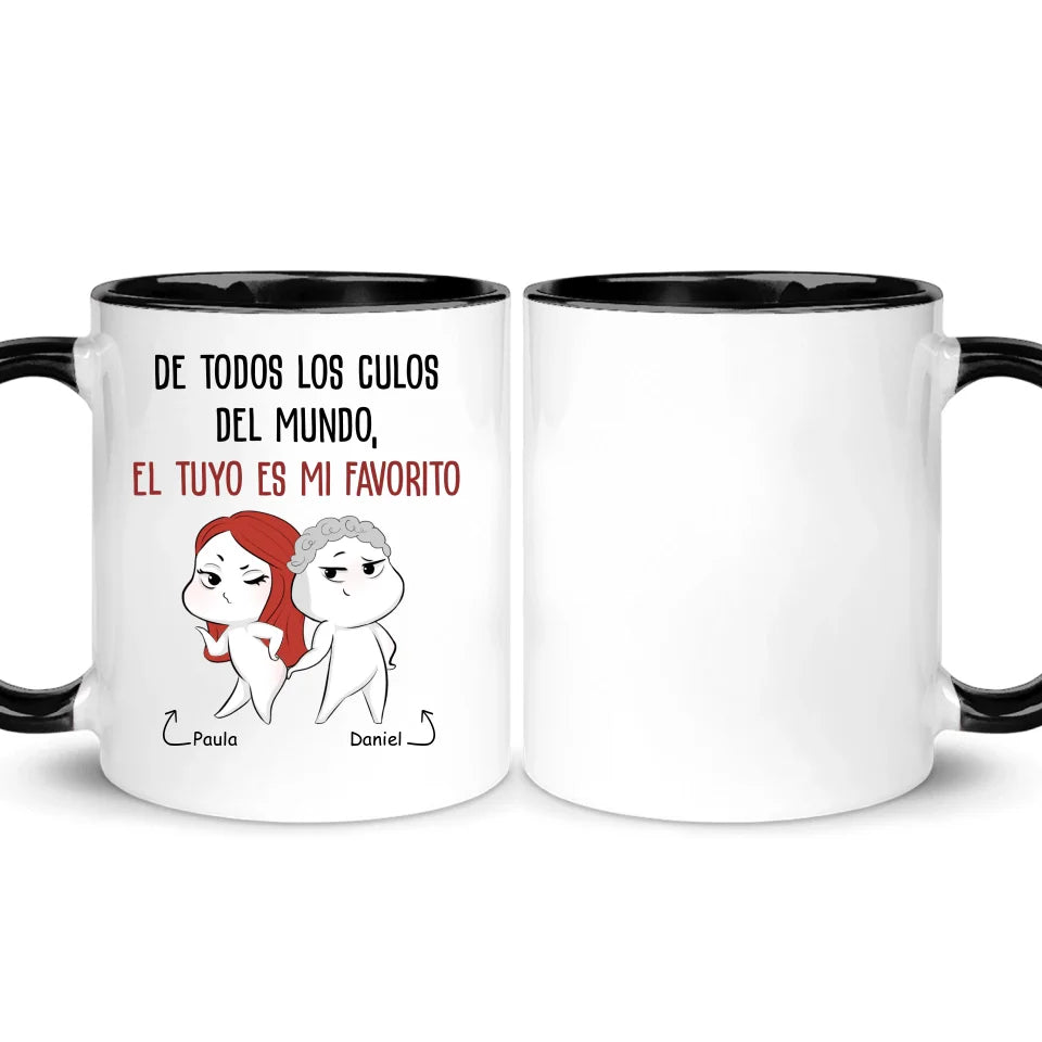 Taza Personalizada Para Pareja | Tu trasero es mi favorito