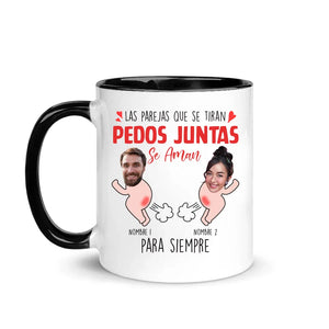 Taza Personalizada Para Pareja | Las parejas que se tiran pedos juntas se aman para siempre