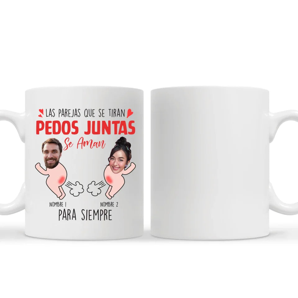 Taza Personalizada Para Pareja | Las parejas que se tiran pedos juntas se aman para siempre