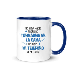 Taza Personalizada Para Pareja | Mirar mi teléfono a mi lado