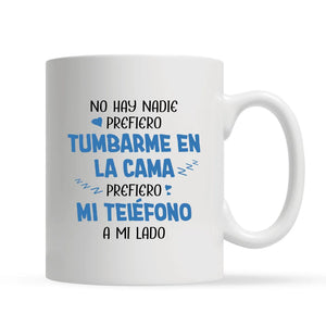 Taza Personalizada Para Pareja | Mirar mi teléfono a mi lado