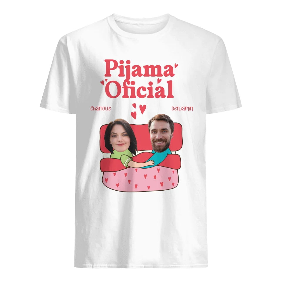 Personalizar Camisetas Para Pareja | Pijama Oficial