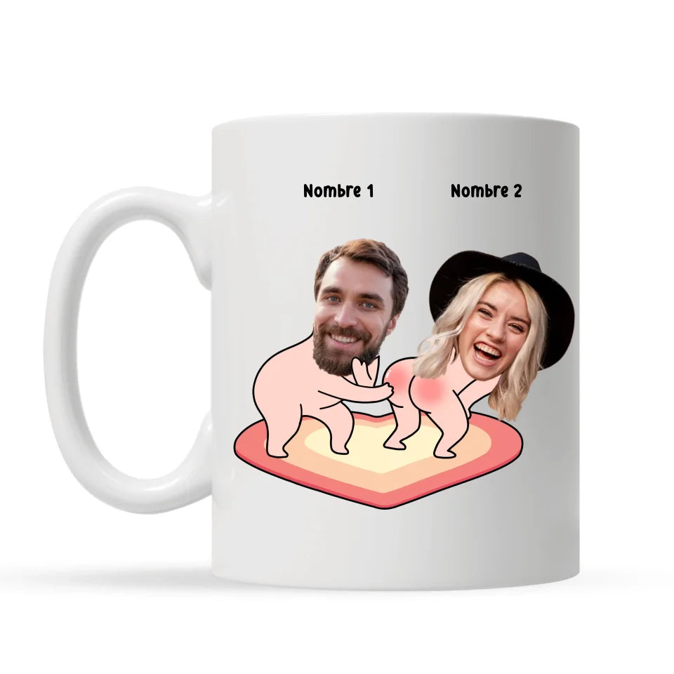 Taza Personalizada Para Pareja | Te daré una palmada
en el culo por cualquier motivo