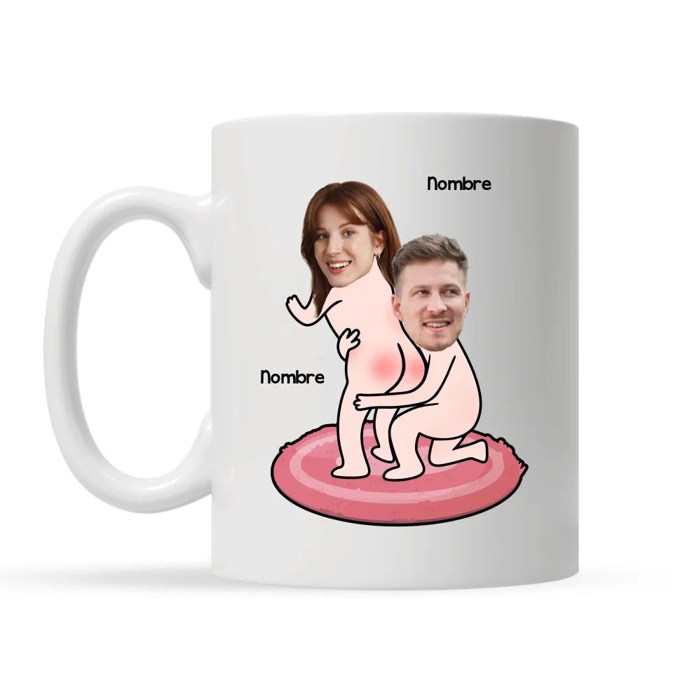 Taza Personalizada Para Pareja | Te adoro y amo cada parte de ti