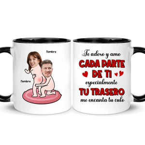 Taza Personalizada Para Pareja | Te adoro y amo cada parte de ti