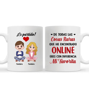 Taza Personalizada Para Pareja | De todas las cosas raras que he encontrado online eres con diferencia mi favorita