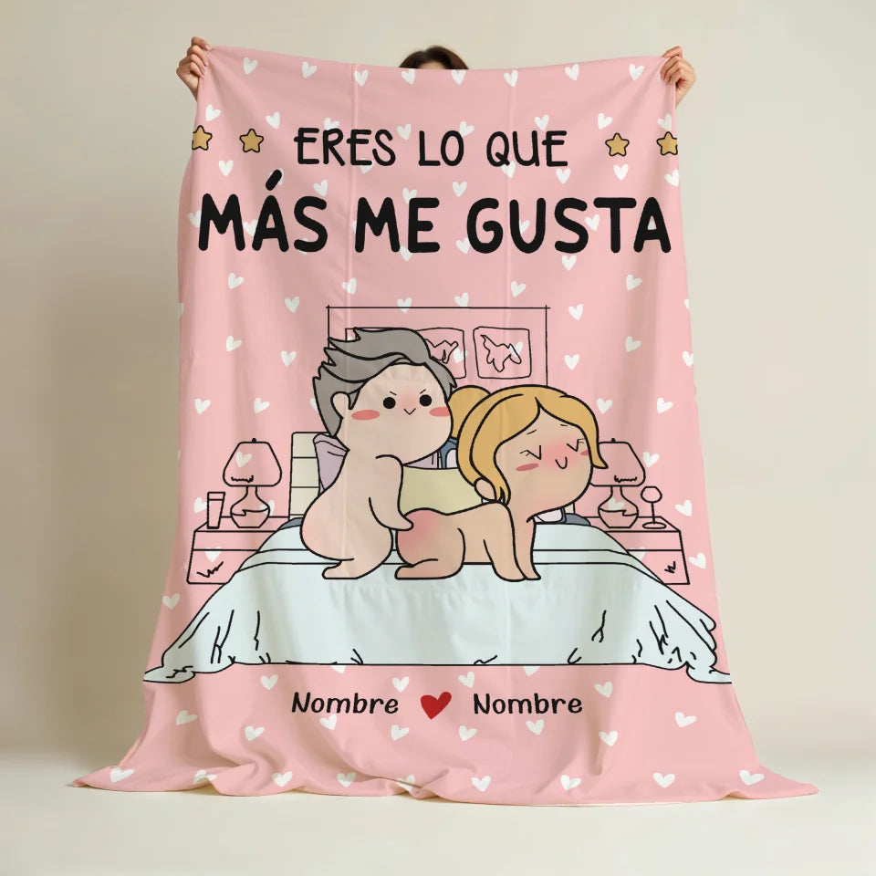 Personalizar Manta divertida Para él para ella | Eres lo que más me gusta