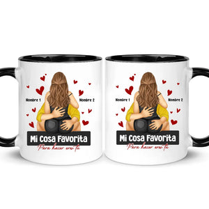 Taza Personalizada Para Pareja | Mi cosa favorita para hacer eres tu