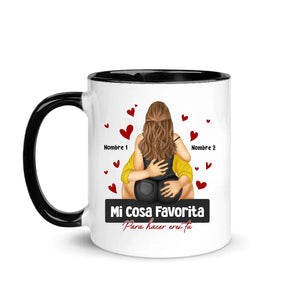 Taza Personalizada Para Pareja | Mi cosa favorita para hacer eres tu