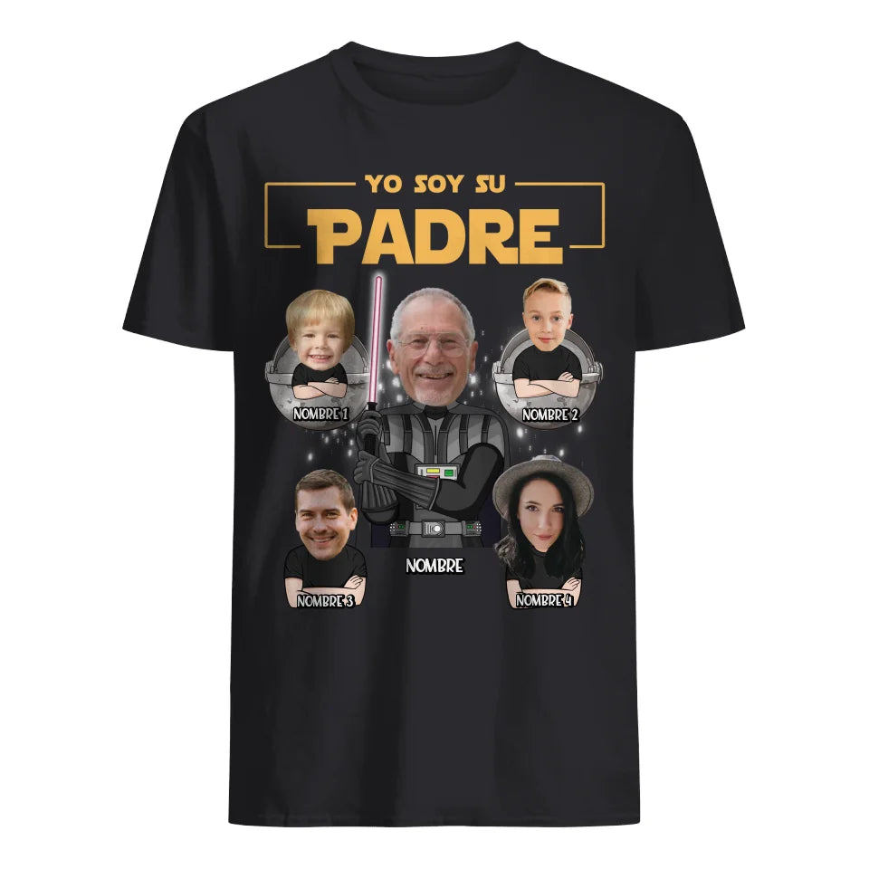 Personalizar Camisetas Para Papá | Personalizado Regalo Para Padre | Yo soy tu Padre foto