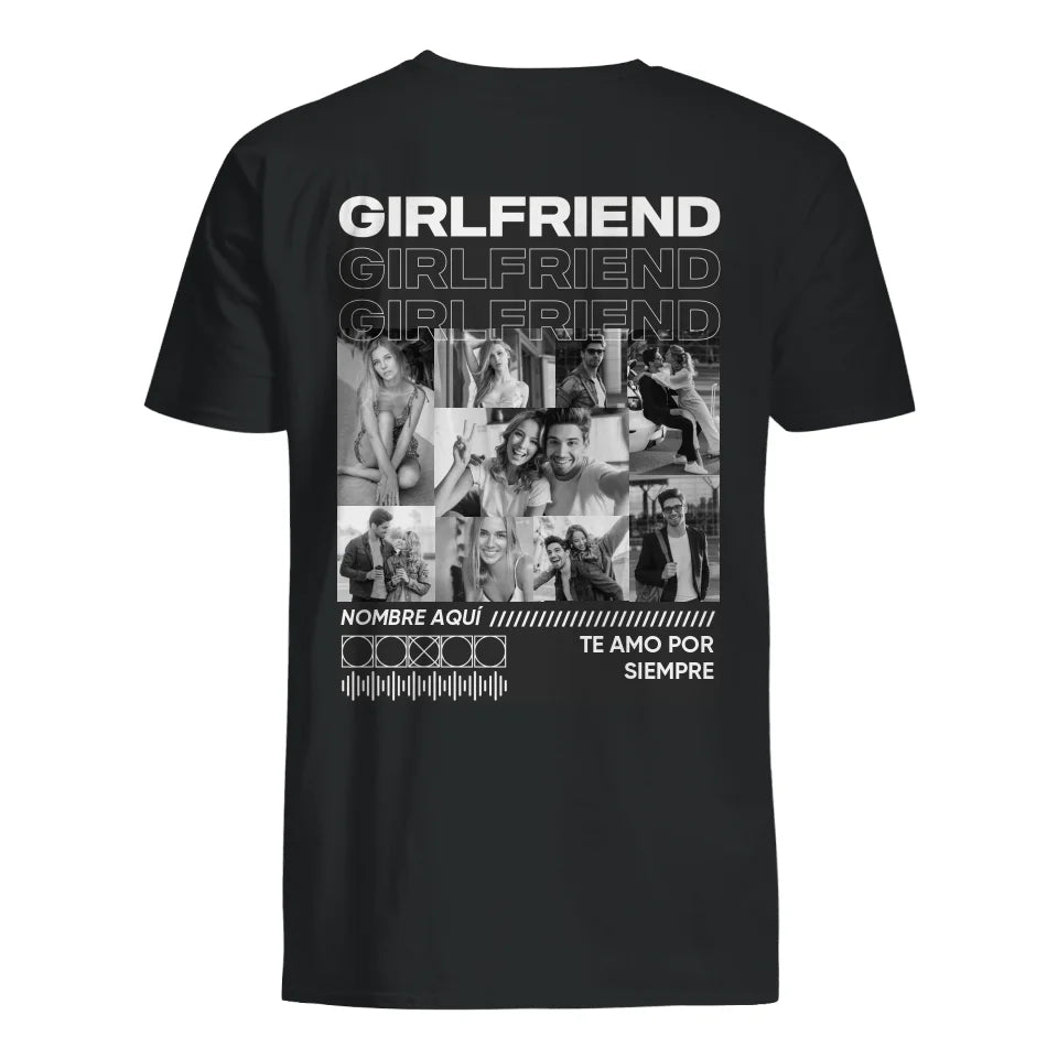 Only you boyfriend girlfriend - Camiseta personalizada para pareja 9 foto personalizada