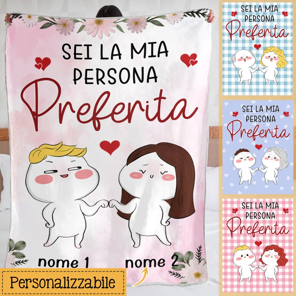 Personalizar Mantas Polar Para Parejas | Personalizado Regalos Para Parejas Y Amantes | Eres Mi Persona Favorit