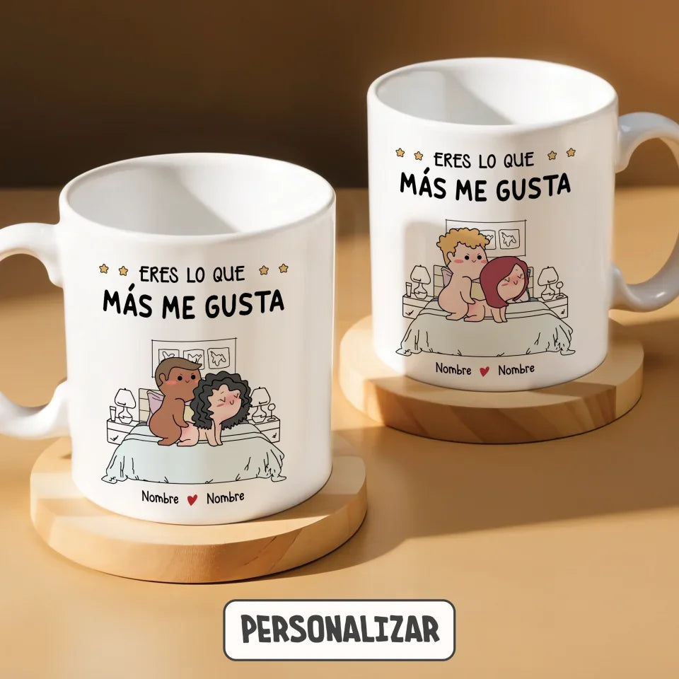 Taza Personalizada Para Pareja | Personalizado Regalo Para Pareja | Eres lo que más me gusta