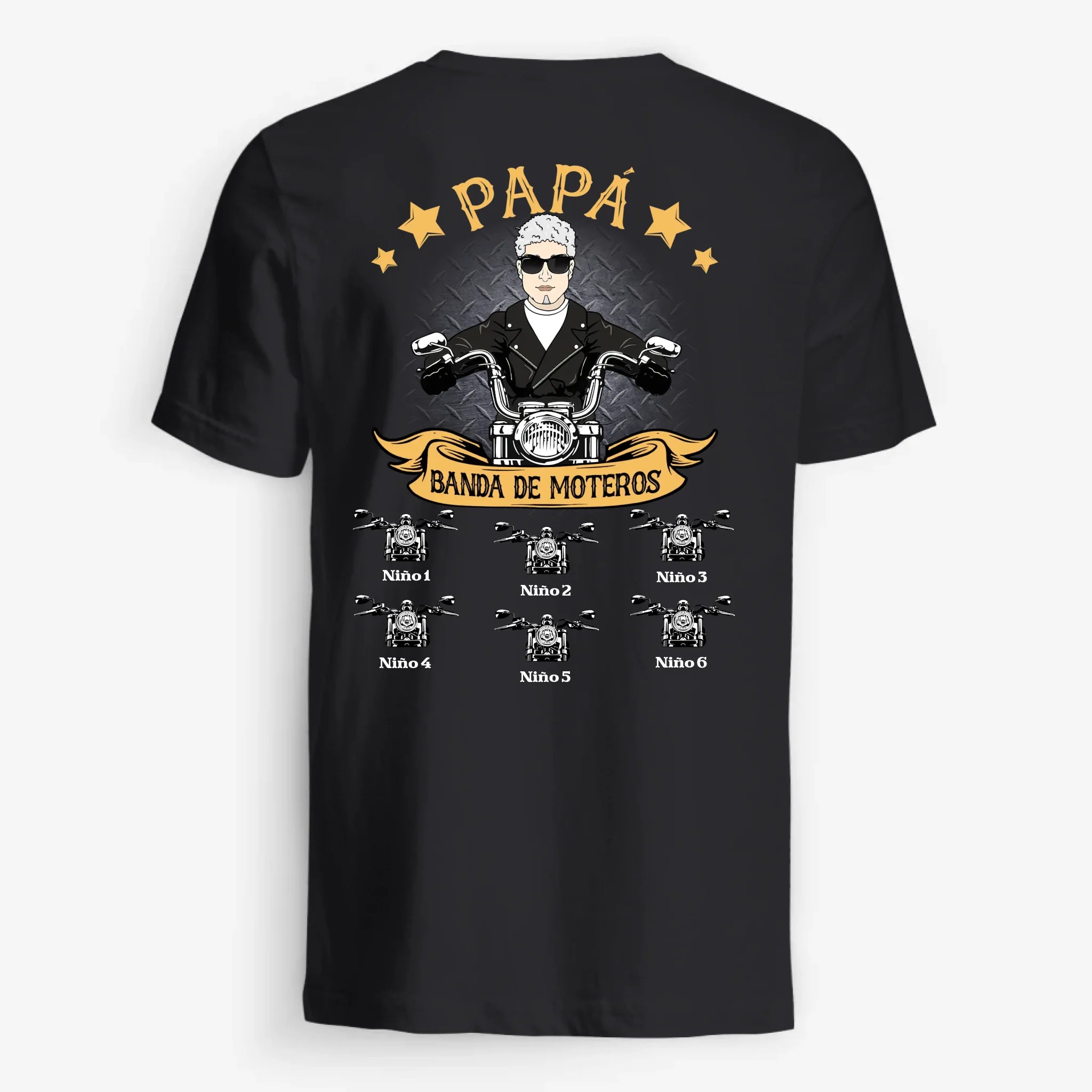 UNISEX T-SHIRT Back Dark