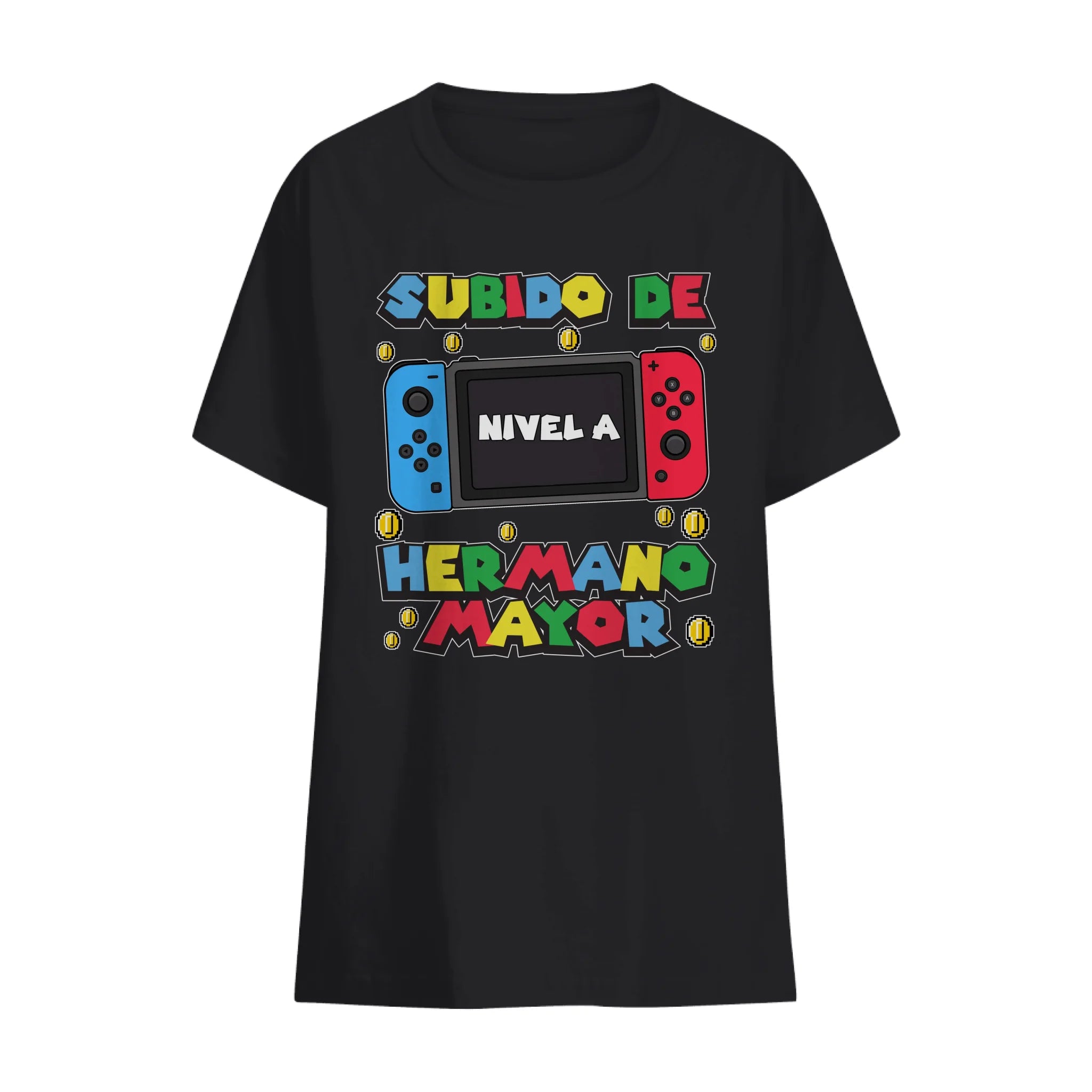 Subido de nivel a hermano/hermana mayor - Personalizado camiseta para hermano/hermana