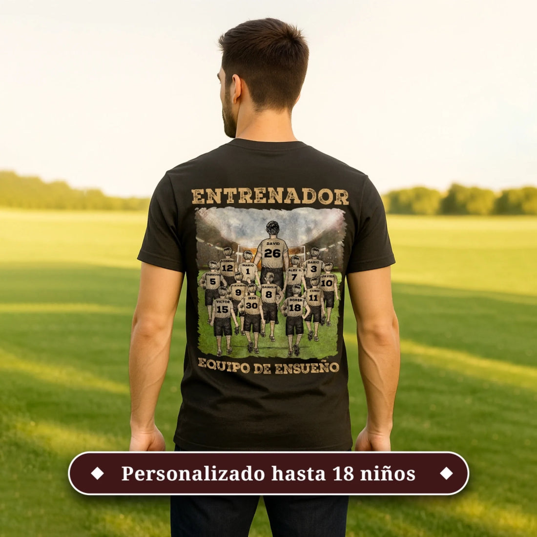 UNISEX T-SHIRT Back Dark