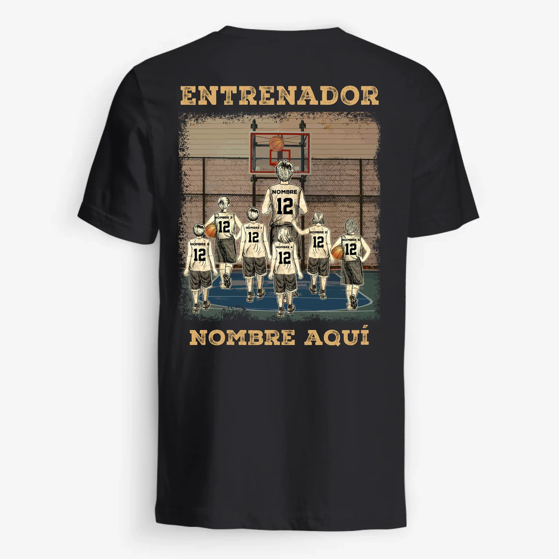 UNISEX T-SHIRT Back Dark