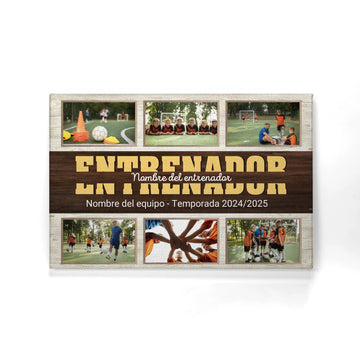 Personalizar regalo para Entrenador - Entrenador de fútbol baloncesto Lienzo