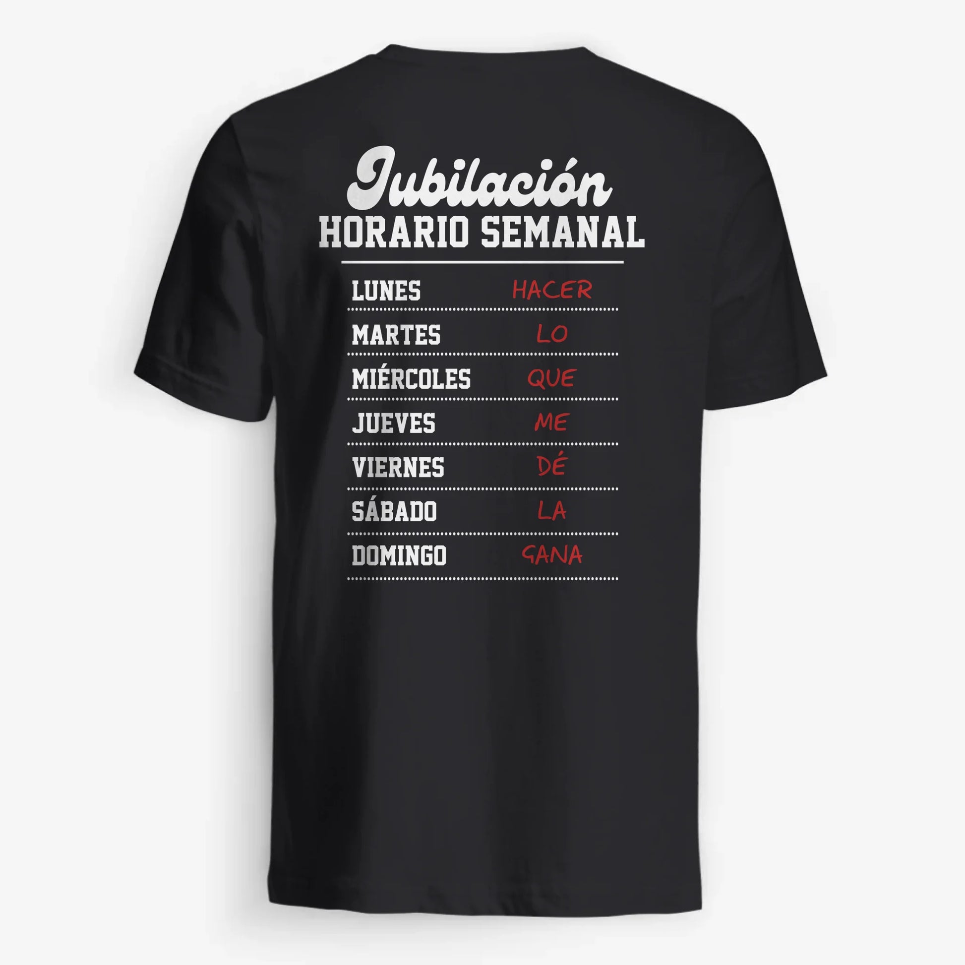 UNISEX T-SHIRT Back Dark