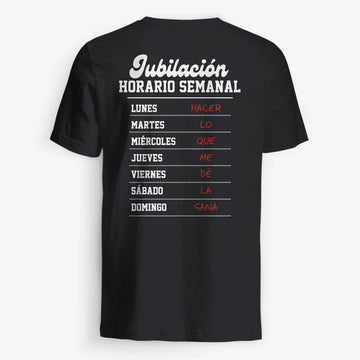 UNISEX T-SHIRT Back Dark