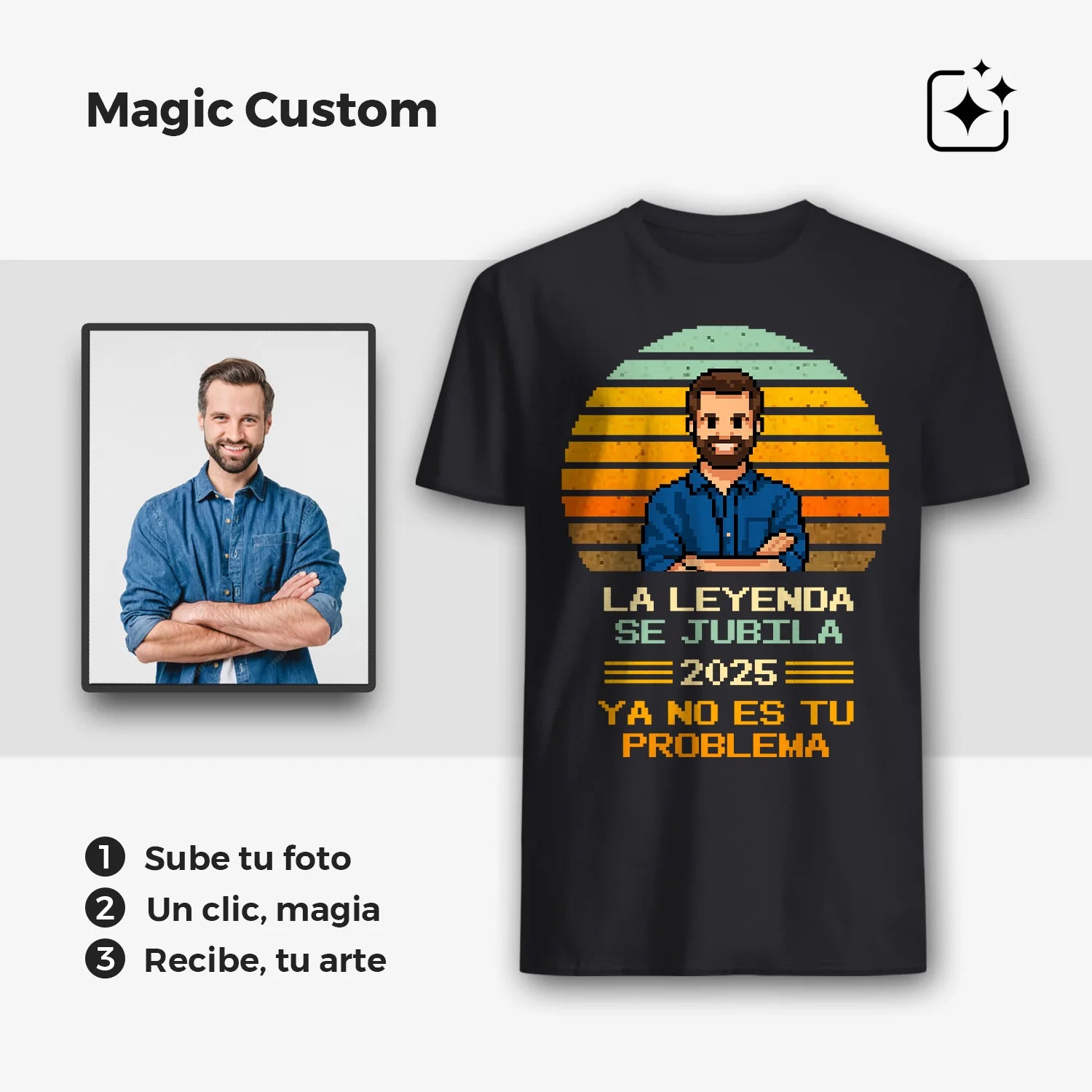 Regalos jubilacion hombre - Personalized camiseta La leyenda se jubila