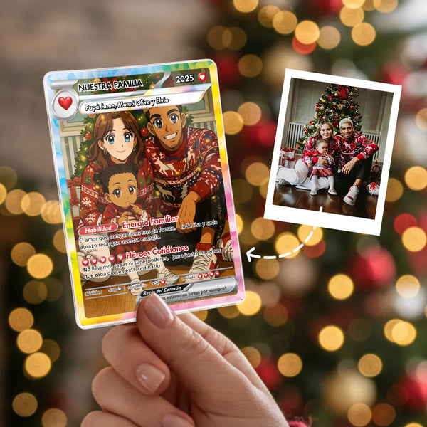 Carta personalizada  para  Familiar - Estilo anime Carta Poke coleccionable