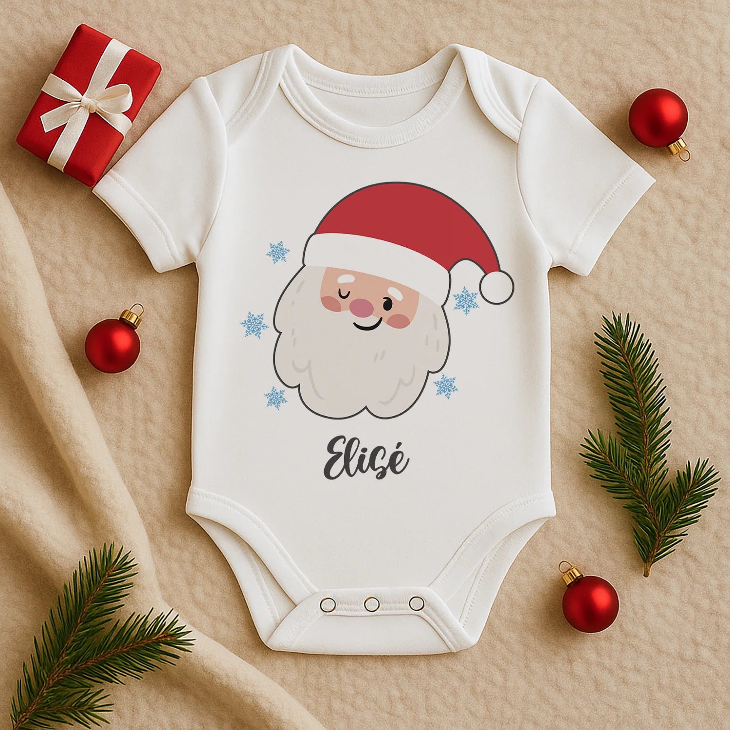 Body navideño para bebé – Personaliza con su nombre