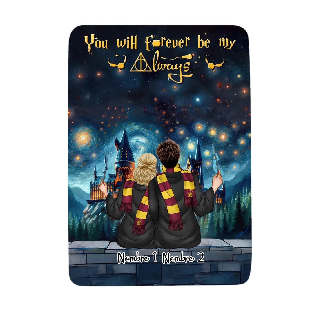 Manta personalizada para pareja – You will forever be my always