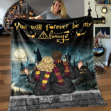 Manta personalizada para pareja – You will forever be my always