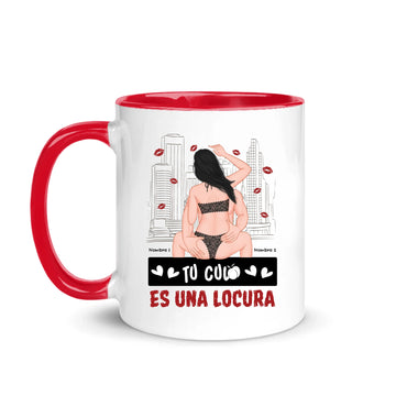 Taza Personalizada para Parejas – Tu Culo es una Locura