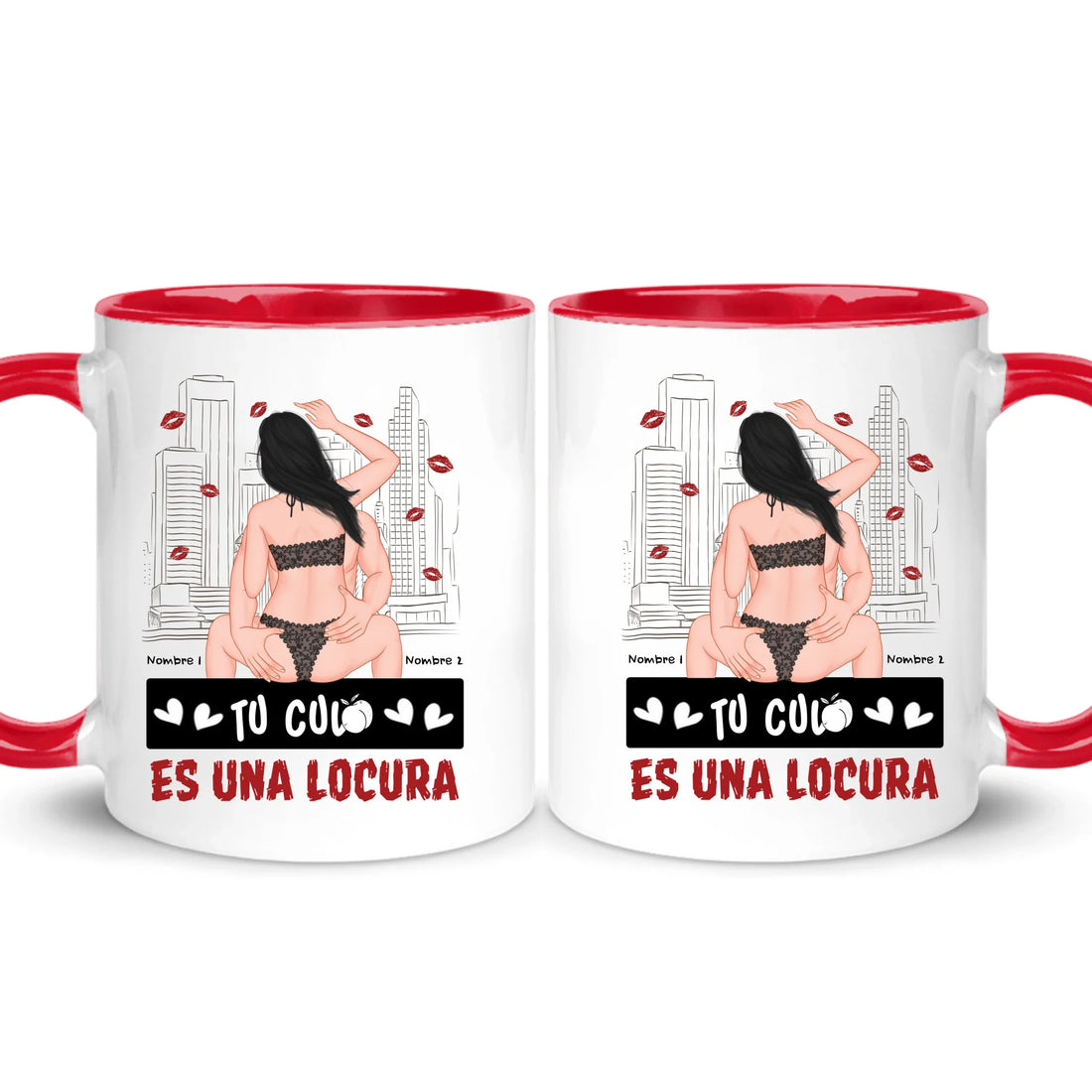 Taza Personalizada para Parejas – Tu Culo es una Locura