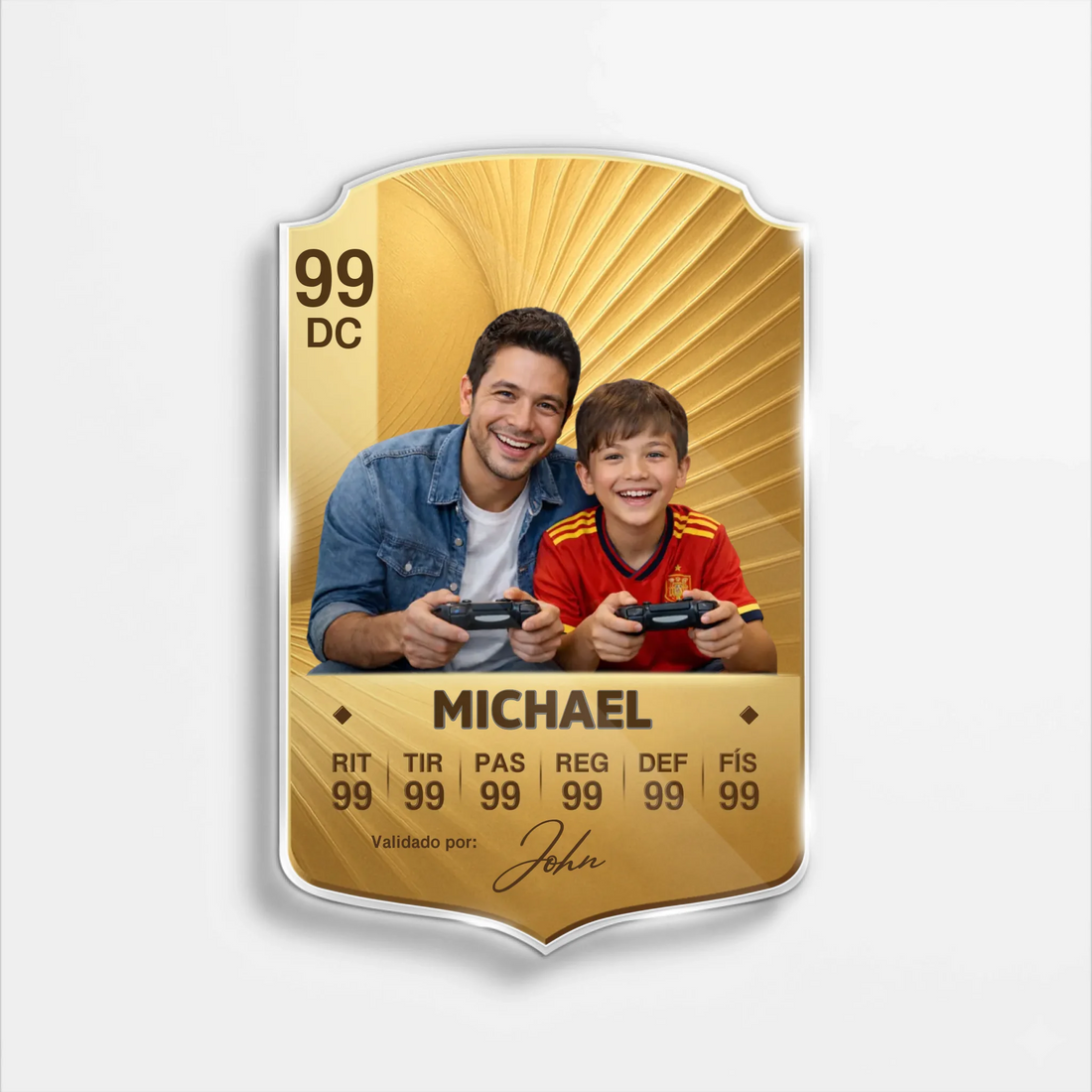 Acrylic Football Card Sign BASE B