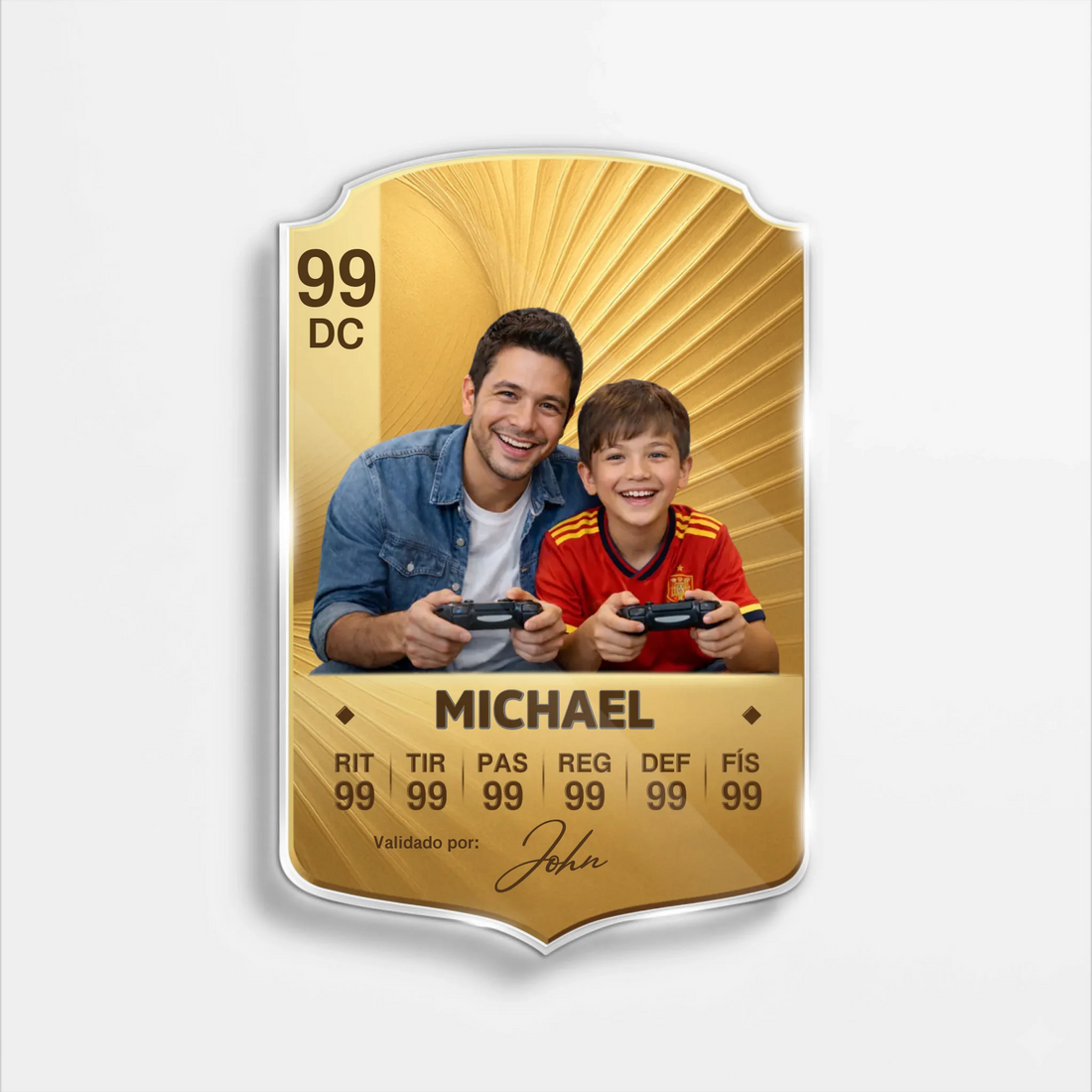 Acrylic Football Card Sign BASE B