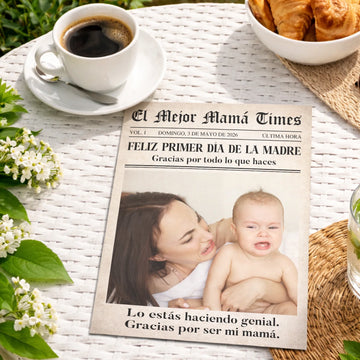 Cuadro Personalizado con Foto | El Mejor Mamá Times Gracias por todo lo que haces