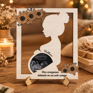Placa de madera personalizada - Regalos para embarazadas