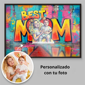 Póster Personalizado para Mamá – Póster Estilo Graffiti