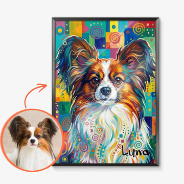 Póster personalizado de perro estilo Pop Art