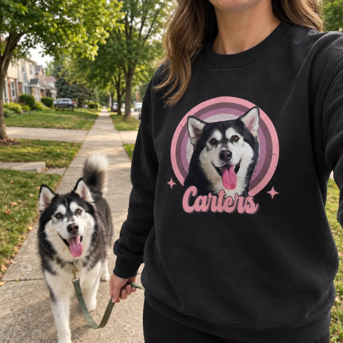 UNISEX SWEATSHIRT NEW Front BLACK mk
