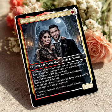 Carta Personalizada de Pareja – Boda Vampírica Gótica - Hasta que la Muerte nos Separe