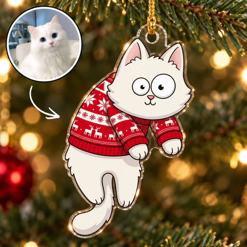 Adorno Acrílico Personalizado de gato – Regalo para amantes de los gatos