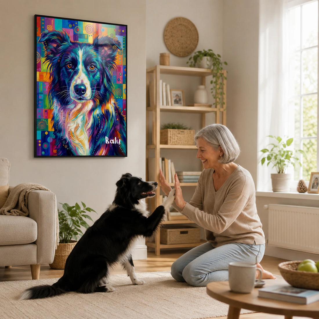 Póster personalizado de perro estilo Pop Art