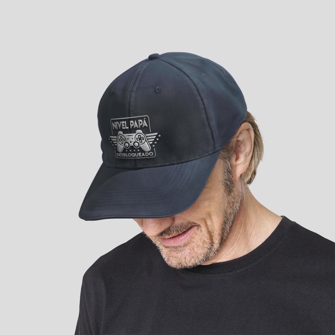 Nivel Papá Desbloqueado - Gorra vintage de algodón para papá