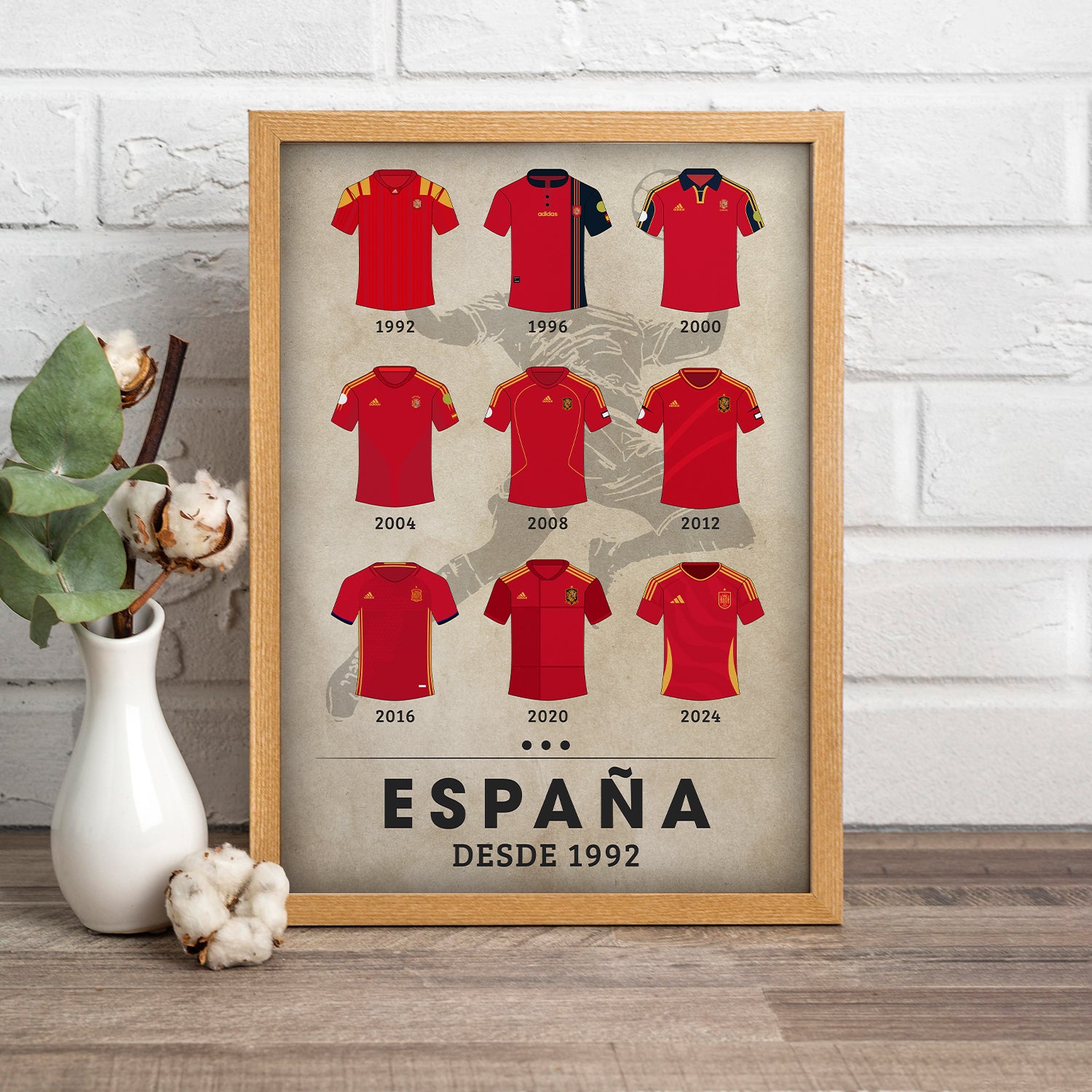 Póster Camiseta de fútbol nacional de España - Euro 2024