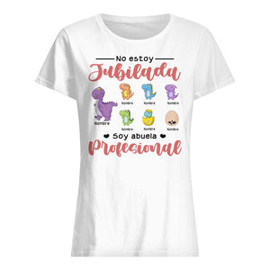 Personalizar Camisetas Para Abuela| Personalizado Regalos Para Nana | No Estoy Jubilada Soy Abuela Profesional